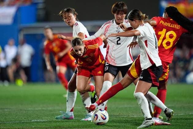 June 27, 2025, Leganes, Madrid, Spain: Esther Gonzalez of Spain in action during the Women s International Friendly, Länderspiel, Nationalmannschaft football match played between Spain and Japan at Butarque stadium on June 27, 2025, in Leganes, Madrid, Spain. Leganes Spain - ZUMAa181 20250627_zaa_a181_073 Copyright: xDennisxAgyemanx