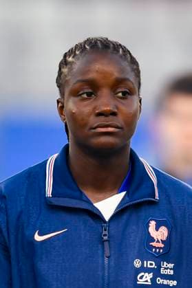 Grenoble, France June 27 Thiniba Samoura of France getting into the field prior to the Women s International Friendly match between France and Brazil at Stade des Alpes on June 27, 2025 in Grenoble, France Photo by Eurasia Sport Images Grenoble Stade des Alpes France Copyright: x x2025xEurasiaxSportxImagesx jp-en-EuSpIm-MA5_France_Brazil_27Jun2025_FR006