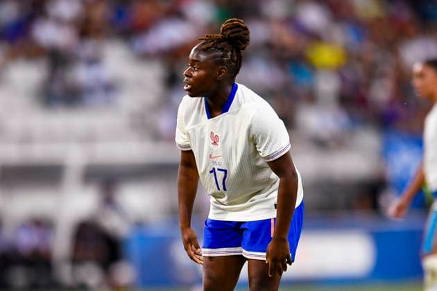 Grenoble, France June 27 Sandy Baltimore of France looks on during the Women s International Friendly match between France and Brazil at Stade des Alpes on June 27, 2025 in Grenoble, France Photo by Eurasia Sport Images Grenoble Stade des Alpes France Copyright: x x2025xEurasiaxSportxImagesx jp-en-EuSpIm-MA5_France_Brazil_27Jun2025_FR077