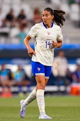 Grenoble, France June 27 Clara Mateo of France in action during the Women s International Friendly match between France and Brazil at Stade des Alpes on June 27, 2025 in Grenoble, France Photo by Eurasia Sport Images Grenoble Stade des Alpes France Copyright: x x2025xEurasiaxSportxImagesx jp-en-EuSpIm-MA5_France_Brazil_27Jun2025_FR082