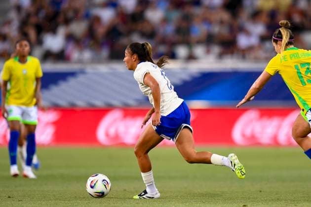 Grenoble, France June 27 Selma Bacha of France runs with the ball during the Women s International Friendly match between France and Brazil at Stade des Alpes on June 27, 2025 in Grenoble, France Photo by Eurasia Sport Images Grenoble Stade des Alpes France Copyright: x x2025xEurasiaxSportxImagesx jp-en-EuSpIm-MA5_France_Brazil_27Jun2025_FR086