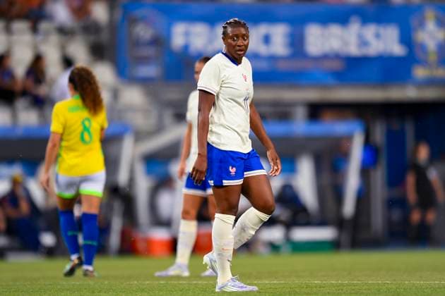 Grenoble, France June 27 Kadidiatou Diani of France walks in the field during the Women s International Friendly match between France and Brazil at Stade des Alpes on June 27, 2025 in Grenoble, France Photo by Eurasia Sport Images Grenoble Stade des Alpes France Copyright: x x2025xEurasiaxSportxImagesx jp-en-EuSpIm-MA5_France_Brazil_27Jun2025_FR100