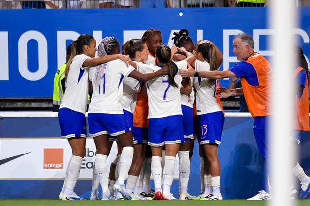 Grenoble, France June 27 Grace Geyoro of France celebrates her goal during the Women s International Friendly match between France and Brazil at Stade des Alpes on June 27, 2025 in Grenoble, France Photo by Eurasia Sport Images Grenoble Stade des Alpes France Copyright: x x2025xEurasiaxSportxImagesx jp-en-EuSpIm-MA5_France_Brazil_27Jun2025_FR131