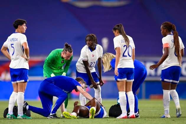 Grenoble, France June 27 Melween N Dongala of France during the Women s International Friendly match between France and Brazil at Stade des Alpes on June 27, 2025 in Grenoble, France Photo by Eurasia Sport Images Grenoble Stade des Alpes France Copyright: x x2025xEurasiaxSportxImagesx jp-en-EuSpIm-MA5_France_Brazil_27Jun2025_FR187