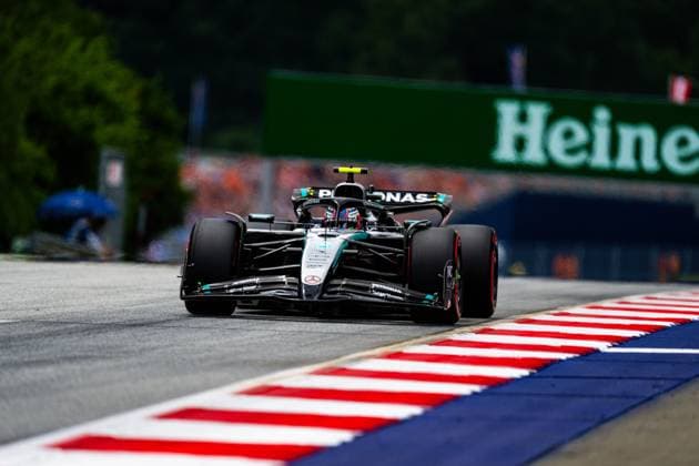 June 27, 2025, Spielberg, Austria: Mercedes-AMG PETRONAS F1 Team s Italian driver Andrea Kimi Antonelli is seen in action during the free practice one of the Formula 1 Austrian Grand Prix 2025 at the Redbull Ring. Spielberg Austria - ZUMAs197 20250627_aaa_s197_237 Copyright: xLucaxMartinix