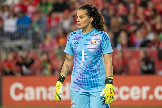 June 27, 2025, Toronto, Ontario, Canada: Noelia Bermudez 1 of Costa Rica in action during an International Friendly, Länderspiel, Nationalmannschaft match at BMO Field on June 27, 2025 in Toronto, Ontario, Canada. The game ended 4-1 for Canada. Toronto Canada - ZUMAm154 20250627_zap_m154_015 Copyright: xAngelxMarchinix