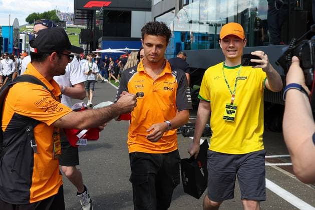 Lando Norris McLaren Formula 1 Team 4 in paddock, Paddock, 3 Free Practice, Grand Prix of Austria, Motorsport, Men, Formula 1, 28 06 2025 Spielberg Styria Austria Copyright: xkolbert-press ChristianxKolbertx
