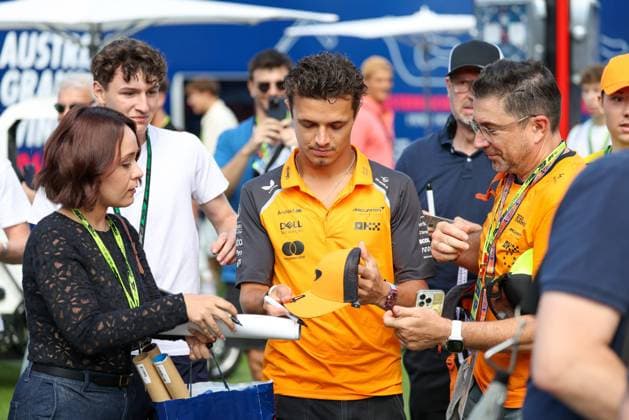 Lando Norris McLaren Formula 1 Team 4 in paddock, Paddock, 3 Free Practice, Grand Prix of Austria, Motorsport, Men, Formula 1, 28 06 2025 Spielberg Styria Austria Copyright: xkolbert-press ChristianxKolbertx