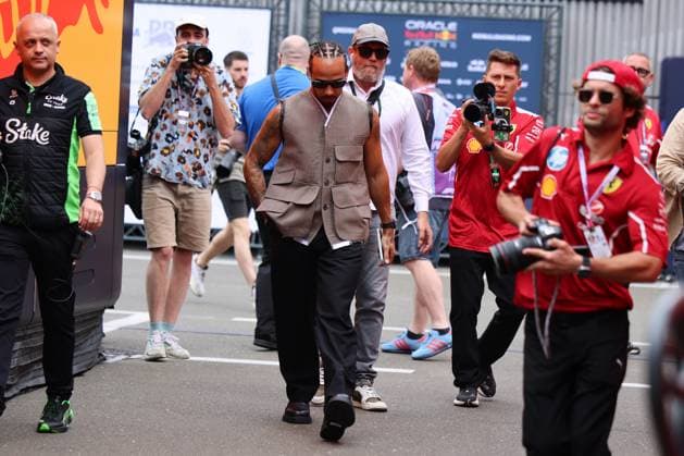 Lewis Hamilton Scuderia Ferrari HP, 44 in the paddock, Grand Prix of Austria, Motorsport, Men, Formula 1, 28 06 2025 Spielberg Styria Austria Copyright: xkolbert-press AnnikaxGrafx