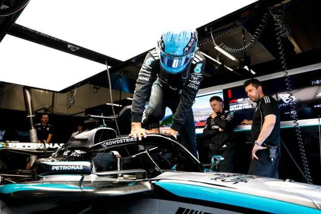 F1 - AUSTRIAN GRAND PRIX 2025 RUSSELL George (gbr), Mercedes AMG F1 Team W16, portrait during the Formula 1 MSC Cruises Austrian Grand Prix 2025, 11th round of the 2025 FIA Formula One World Championship, WM, Weltmeisterschaft from June 27 to 29, 2025 on the Red Bull Ring, in Spielberg, Austria - SpielbergAustria  Copyright: xDPPIx