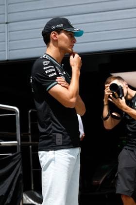F1 - AUSTRIAN GRAND PRIX 2025 RUSSELL George (gbr), Mercedes AMG F1 Team W16, portrait during the Formula 1 MSC Cruises Austrian Grand Prix 2025, 11th round of the 2025 FIA Formula One World Championship, WM, Weltmeisterschaft from June 27 to 29, 2025 on the Red Bull Ring, in Spielberg, Austria - SpielbergAustria  Copyright: xDPPIx
