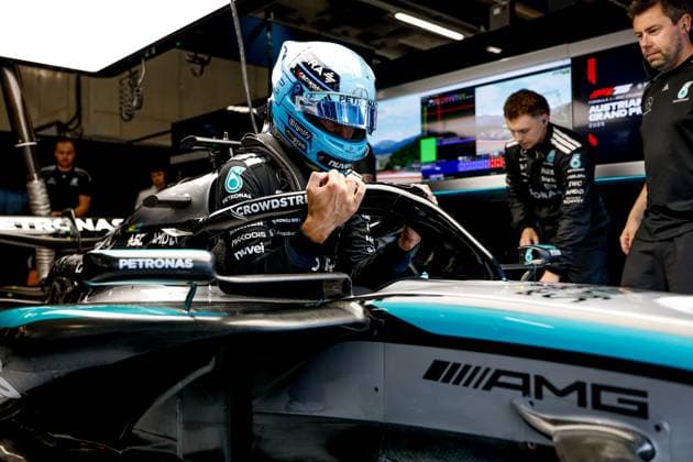 F1 - AUSTRIAN GRAND PRIX 2025 RUSSELL George (gbr), Mercedes AMG F1 Team W16, portrait during the Formula 1 MSC Cruises Austrian Grand Prix 2025, 11th round of the 2025 FIA Formula One World Championship, WM, Weltmeisterschaft from June 27 to 29, 2025 on the Red Bull Ring, in Spielberg, Austria - SpielbergAustria  Copyright: xDPPIx