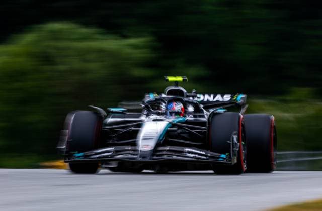 F1 - AUSTRIAN GRAND PRIX 2025 12 KIMI ANTONELLI Andrea (ita), Mercedes AMG F1 Team W16, action during the Formula 1 MSC Cruises Austrian Grand Prix 2025, 11th round of the 2025 FIA Formula One World Championship, WM, Weltmeisterschaft from June 27 to 29, 2025 on the Red Bull Ring, in Spielberg, Austria - SpielbergAustria  Copyright: xDPPIx