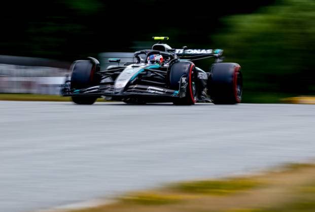 F1 - AUSTRIAN GRAND PRIX 2025 12 KIMI ANTONELLI Andrea (ita), Mercedes AMG F1 Team W16, action during the Formula 1 MSC Cruises Austrian Grand Prix 2025, 11th round of the 2025 FIA Formula One World Championship, WM, Weltmeisterschaft from June 27 to 29, 2025 on the Red Bull Ring, in Spielberg, Austria - SpielbergAustria  Copyright: xDPPIx