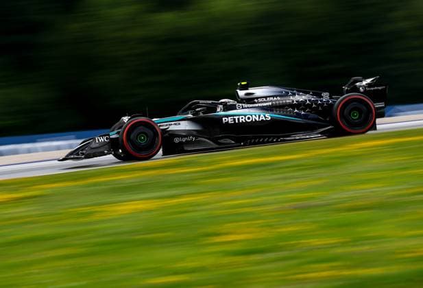 F1 - AUSTRIAN GRAND PRIX 2025 12 KIMI ANTONELLI Andrea (ita), Mercedes AMG F1 Team W16, action during the Formula 1 MSC Cruises Austrian Grand Prix 2025, 11th round of the 2025 FIA Formula One World Championship, WM, Weltmeisterschaft from June 27 to 29, 2025 on the Red Bull Ring, in Spielberg, Austria - SpielbergAustria  Copyright: xDPPIx