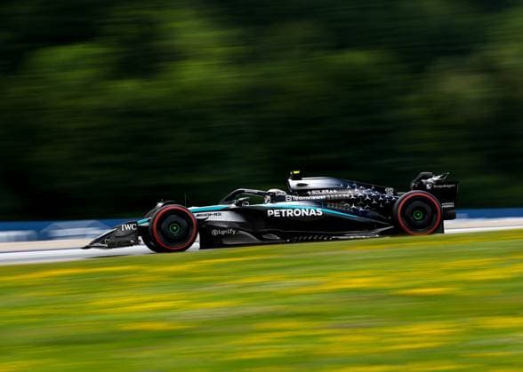 F1 - AUSTRIAN GRAND PRIX 2025 12 KIMI ANTONELLI Andrea (ita), Mercedes AMG F1 Team W16, action during the Formula 1 MSC Cruises Austrian Grand Prix 2025, 11th round of the 2025 FIA Formula One World Championship, WM, Weltmeisterschaft from June 27 to 29, 2025 on the Red Bull Ring, in Spielberg, Austria - SpielbergAustria  Copyright: xDPPIx