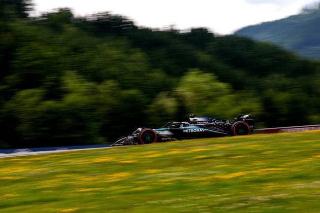 F1 - AUSTRIAN GRAND PRIX 2025 12 KIMI ANTONELLI Andrea (ita), Mercedes AMG F1 Team W16, action during the Formula 1 MSC Cruises Austrian Grand Prix 2025, 11th round of the 2025 FIA Formula One World Championship, WM, Weltmeisterschaft from June 27 to 29, 2025 on the Red Bull Ring, in Spielberg, Austria - SpielbergAustria  Copyright: xDPPIx