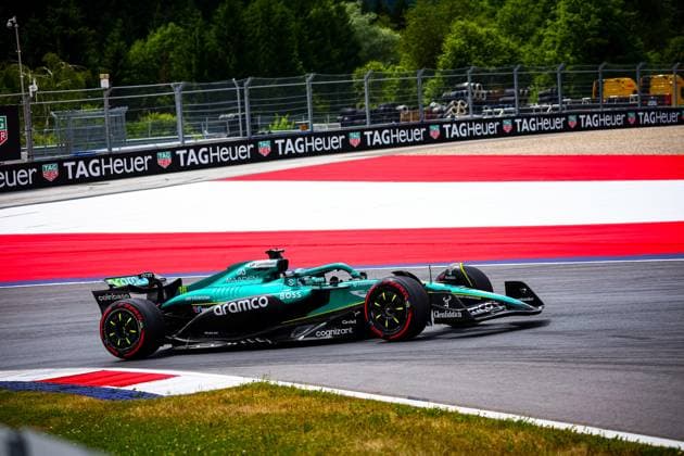 MOTORI - Formula 1 - MSC Cruises Austrian Grand Prix 2025 18 Lance Stroll, (CND) Aramco Aston Martin Mercedes AMR25, during the Austrian GP, Spielberg 26-29 June 2025, Red Bull Ring Formula 1 World Championship, WM, Weltmeisterschaft 2025. Austria Austria  Copyright: xIPAxSport ABACAx