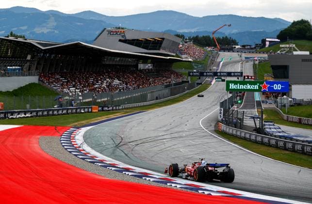 F1 - AUSTRIAN GRAND PRIX 2025 16 LECLERC Charles (mco), Scuderia Ferrari SF-25, action during the Formula 1 MSC Cruises Austrian Grand Prix 2025, 11th round of the 2025 FIA Formula One World Championship, WM, Weltmeisterschaft from June 27 to 29, 2025 on the Red Bull Ring, in Spielberg, Austria - SpielbergAustria  Copyright: xDPPIx
