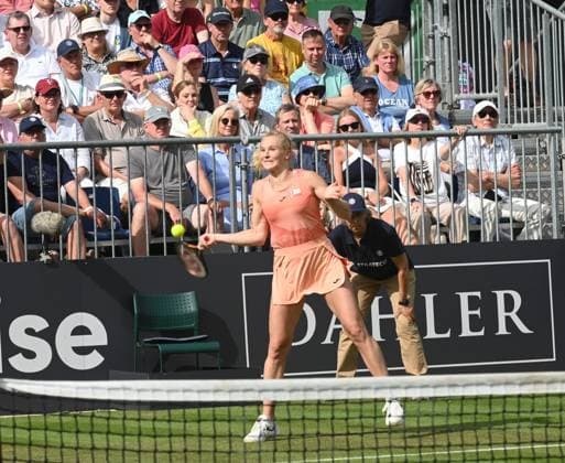 23 06 2025 Bad Homburg OPEN 2025 Womens Tennis Tournament WTA Match Katerina Siniakova Czech against Veronika Kudermetova Picture shows Katerina Siniakova