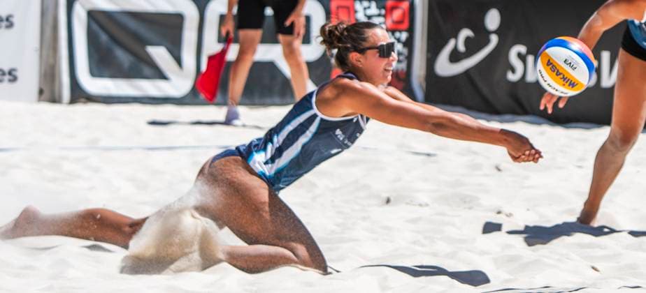 June 28, 2025, Geneva, Geneva, Switzerland: Geneva Switzerland, 06 28 2025: ANA VERGARA of Spain team is in action during Beach Pro Tour Futures - Geneva 2025 and took place at Rotunda of Mont-Blanc in Geneva. Geneva Switzerland - ZUMAd206 20250628_zip_d206_022 Copyright: xEricxDubostx