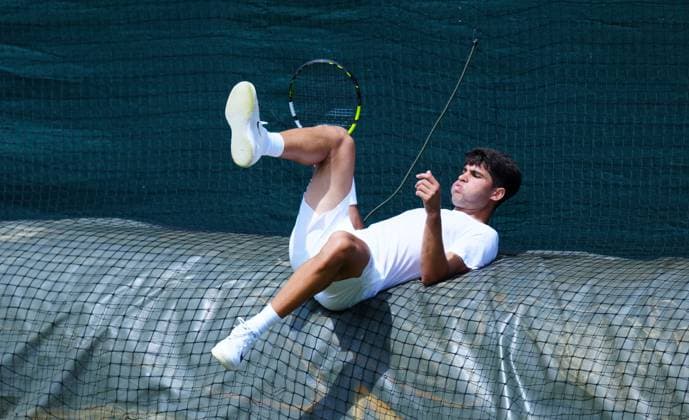 Carlos Alcaraz practices Wimbledon Tennis Championships, Saturday Practice, The All England Lawn Tennis and Croquet Club, London, UK - 28 Jun 2025London The All England Lawn Tennis and United Kingdom  Copyright: xJavierxGarcia Shutterstockx 15371374a