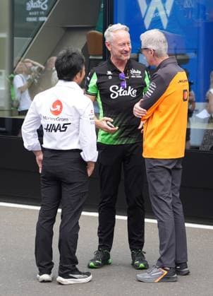 Formula 1 Austrian Grand Prix 2025 28 06 2025, Red Bull Ring, Spielberg, Formula 1 Austrian Grand Prix 2025 , in the picture Team Principal Ayao Komatsu Moneygram Haas F1 Team , Team Principal Jonathan Wheatley Alfa Romeo F1 Team Stake , Alessandro Alunni Bravi McLaren F1 Team nordphotoxGmbHx xBratic nph00250