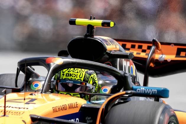 SPIELBERG - Lando Norris (McLaren) at the Red Bull Ring race track during the third free practice session leading up to the Austrian Grand Prix. ANP SANDER KING xVIxANPxSportx xxANPxIVx 530627736 originalFilename: 530627736.jpg
