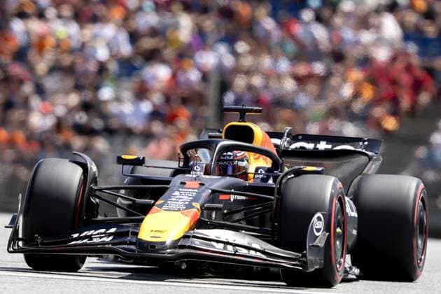 SPIELBERG - Max Verstappen (Red Bull Racing) at the Red Bull Ring race track during the third free practice session ahead of the Grand Prix of Austria. ANP SANDER KING xVIxANPxSportx xxANPxIVx 530627741 originalFilename: 530627741.jpg