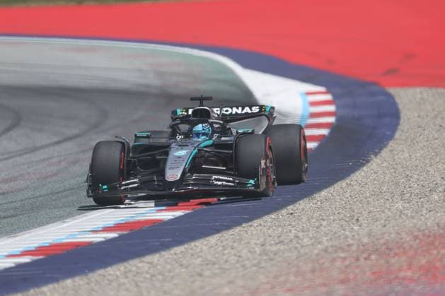 George Russell Mercedes AMG Petronas Formula One Team, 63 , Free Practice 3, Free Practice 3, FP 3, Grand Prix of Austria, Motorsport, Men, Formula 1, 28 06 2025 Spielberg Styria Austria Copyright: xkolbert-press AnnikaxGrafx
