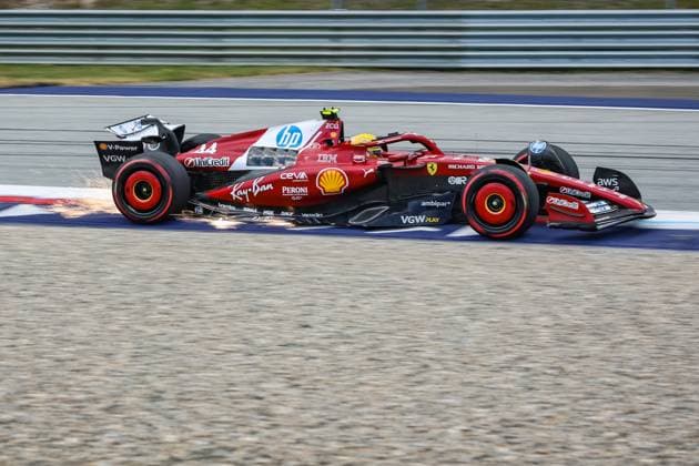 FORMULA 1 - GP of Austria 2025 SPIELBERG,AUSTRIA,28.JUN.25 - MOTORSPORTS, FORMULA 1 - Grand Prix of Austria, Red Bull Ring, practice and qualifying. Image shows Lewis Hamilton (GBR Ferrari).  GEPAxpictures xManuelxBinder