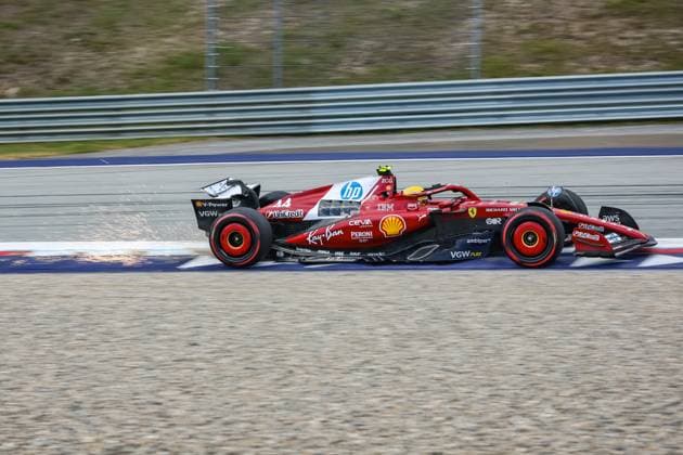 FORMULA 1 - GP of Austria 2025 SPIELBERG,AUSTRIA,28.JUN.25 - MOTORSPORTS, FORMULA 1 - Grand Prix of Austria, Red Bull Ring, practice and qualifying. Image shows Lewis Hamilton (GBR Ferrari).  GEPAxpictures xManuelxBinder