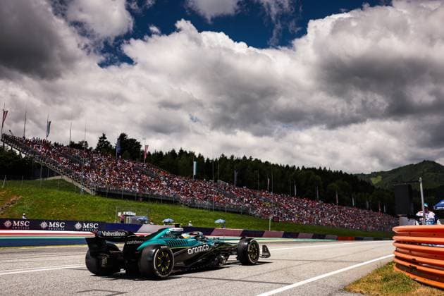F1 - AUSTRIAN GRAND PRIX 2025 14 ALONSO Fernando (spa), Aston Martin F1 Team AMR24, action during the Formula 1 MSC Cruises Austrian Grand Prix 2025, 11th round of the 2025 FIA Formula One World Championship, WM, Weltmeisterschaft from June 27 to 29, 2025 on the Red Bull Ring, in Spielberg, Austria - SpielbergAustria  Copyright: xANTONINxVINCENTx