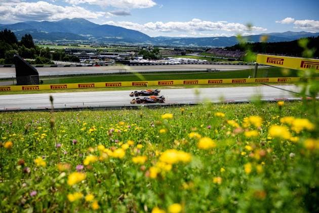 F1 - AUSTRIAN GRAND PRIX 2025 01 VERSTAPPEN Max (nld), Red Bull Racing RB21, action 22 TSUNODA Yuki (jap), Red Bull Racing RB21, action during the Formula 1 MSC Cruises Austrian Grand Prix 2025, 11th round of the 2025 FIA Formula One World Championship, WM, Weltmeisterschaft from June 27 to 29, 2025 on the Red Bull Ring, in Spielberg, Austria - SpielbergAustria Copyright: xALBERTOxVIMERCATIx