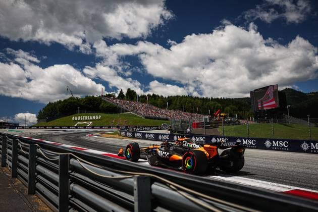 F1 - AUSTRIAN GRAND PRIX 2025 81 PIASTRI Oscar (aus), McLaren F1 Team MCL39, action during the Formula 1 MSC Cruises Austrian Grand Prix 2025, 11th round of the 2025 FIA Formula One World Championship, WM, Weltmeisterschaft from June 27 to 29, 2025 on the Red Bull Ring, in Spielberg, Austria - SpielbergAustria  Copyright: xANTONINxVINCENTx