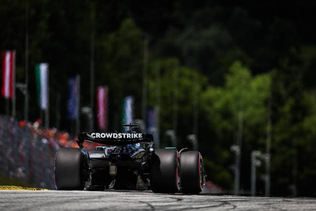 F1 - AUSTRIAN GRAND PRIX 2025 63 RUSSELL George (gbr), Mercedes AMG F1 Team W16, action during the Formula 1 MSC Cruises Austrian Grand Prix 2025, 11th round of the 2025 FIA Formula One World Championship, WM, Weltmeisterschaft from June 27 to 29, 2025 on the Red Bull Ring, in Spielberg, Austria - SpielbergAustria  Copyright: xANTONINxVINCENTx
