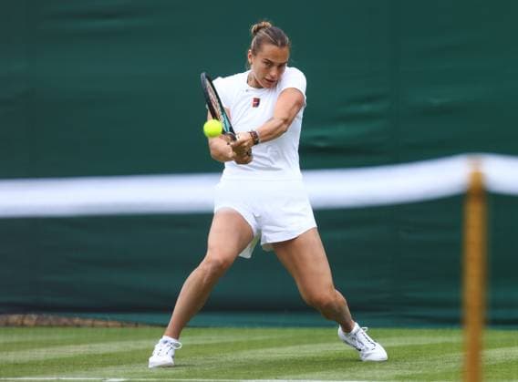 Wimbledon Championships 2025 AELTC, Saturday Practice, London, UK - 28 06 2025 Aryna Sabalenka Practices at Wimbledon ahead of the 2025 Championships London Wimbledon London GBR, UK NEWSPAPERS OUT Copyright: xMarkxGreenwoodx
