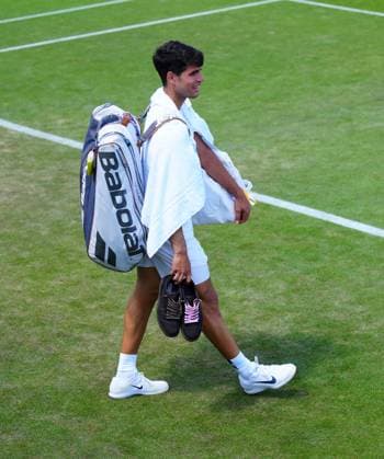 Carlos Alcaraz Wimbledon Tennis Championships, Saturday Practice, The All England Lawn Tennis and Croquet Club, London, UK - 28 Jun 2025London The All England Lawn Tennis and United Kingdom  Copyright: xJavierxGarcia Shutterstockx 15371374az