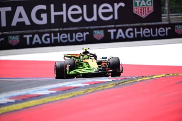 F1 Grand Prix of Austria - Qualifying Lando Norris of the McLaren F1 Team drives during qualifying in the 12th round of the Formula 1 World Championship, WM, Weltmeisterschaft at the Red Bull Ring in Spielberg, Styria, Austria, on June 28, 2025. Spielberg Styria Austria  Copyright: xAndreaxDiodatox originalFilename:diodato-formula1250628_npJEO.jpg