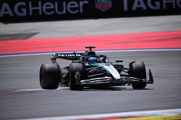 F1 Grand Prix of Austria - Qualifying George Russell of Mercedes-AMG Petronas drives during qualifying for the 12th round of the Formula 1 World Championship, WM, Weltmeisterschaft at the Red Bull Ring in Spielberg, Styria, Austria, on June 28, 2025. Spielberg Styria Austria  Copyright: xAndreaxDiodatox originalFilename:diodato-formula1250628_npMT5.jpg