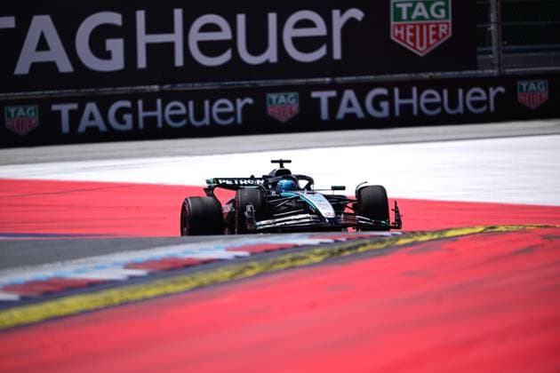 F1 Grand Prix of Austria - Qualifying George Russell of Mercedes-AMG Petronas drives during qualifying for the 12th round of the Formula 1 World Championship, WM, Weltmeisterschaft at the Red Bull Ring in Spielberg, Styria, Austria, on June 28, 2025. Spielberg Styria Austria  Copyright: xAndreaxDiodatox originalFilename:diodato-formula1250628_npGRP.jpg