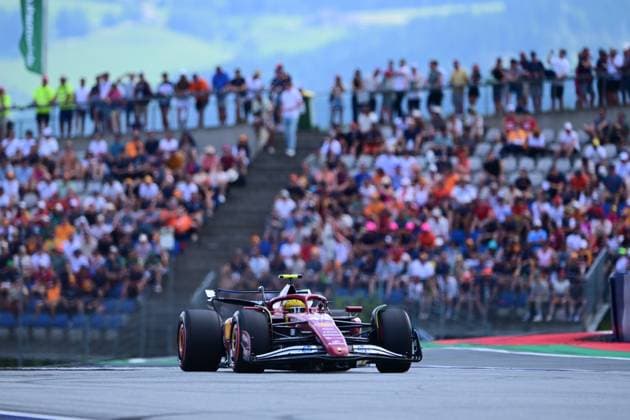 F1 Grand Prix of Austria - Qualifying Lewis Hamilton of Scuderia Ferrari drives during qualifying for the 12th round of the Formula 1 World Championship, WM, Weltmeisterschaft at the Red Bull Ring in Spielberg, Styria, Austria, on June 28, 2025. Spielberg Styria Austria  Copyright: xAndreaxDiodatox originalFilename:diodato-formula1250628_npuID.jpg