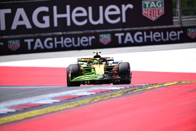 F1 Grand Prix of Austria - Qualifying Lando Norris of the McLaren F1 Team drives during qualifying in the 12th round of the Formula 1 World Championship, WM, Weltmeisterschaft at the Red Bull Ring in Spielberg, Styria, Austria, on June 28, 2025. Spielberg Styria Austria  Copyright: xAndreaxDiodatox originalFilename:diodato-formula1250628_npUx2.jpg