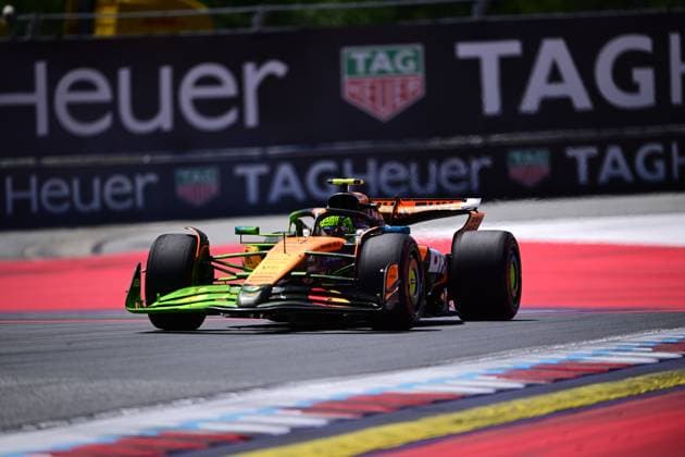 F1 Grand Prix of Austria - Qualifying Lando Norris of the McLaren F1 Team drives during qualifying in the 12th round of the Formula 1 World Championship, WM, Weltmeisterschaft at the Red Bull Ring in Spielberg, Styria, Austria, on June 28, 2025. Spielberg Styria Austria  Copyright: xAndreaxDiodatox originalFilename:diodato-formula1250628_npCRZ.jpg