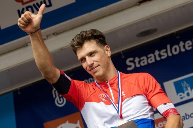 EDE - Champion Danny van Poppel during the inauguration of the Dutch Road cycling, Rad, Radsport, Strasse championships. ANP VINCENT JANNINK xVIxANPxSportx xxANPxIVx 530634960 originalFilename: 530634960.jpg