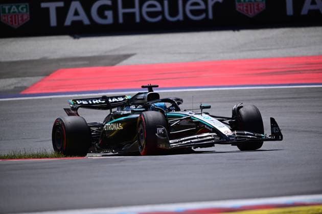 F1 Grand Prix of Austria - Qualifying George Russell of Mercedes-AMG Petronas drives during qualifying for the 12th round of the Formula 1 World Championship, WM, Weltmeisterschaft at the Red Bull Ring in Spielberg, Styria, Austria, on June 28, 2025. Spielberg Styria Austria  Copyright: xAndreaxDiodatox originalFilename:diodato-formula1250628_npffG.jpg