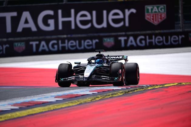F1 Grand Prix of Austria - Qualifying George Russell of Mercedes-AMG Petronas drives during qualifying for the 12th round of the Formula 1 World Championship, WM, Weltmeisterschaft at the Red Bull Ring in Spielberg, Styria, Austria, on June 28, 2025. Spielberg Styria Austria  Copyright: xAndreaxDiodatox originalFilename:diodato-formula1250628_npsUw.jpg