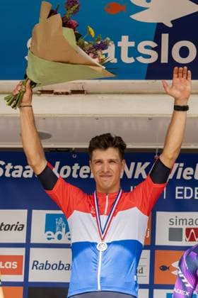 EDE - Champion Danny van Poppel during the inauguration of the Dutch Road cycling, Rad, Radsport, Strasse championships. ANP VINCENT JANNINK xVIxANPxSportx xxANPxIVx 530635041 originalFilename: 530635041.jpg
