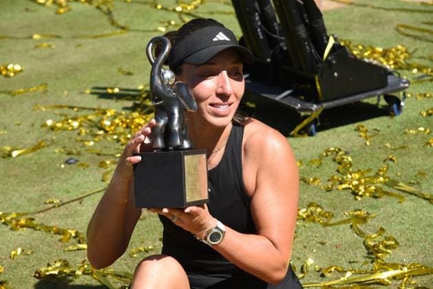 28 06 2025 Bad Homburg OPEN 2025 Womens Tennis Tournament WTA FINAL Jessica Pegula USA vs Iga Swiatek POL Picture shows winner Jessica Pegula USA
