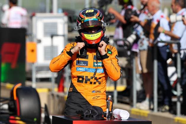 Oscar Piastri McLaren Formula 1 Team 81 takes third place on the grid in the race, Qualifying, Grand Prix of Austria, Motorsport, Men, Formula 1, 28 06 2025 Spielberg Styria Austria Copyright: xkolbert-press ChristianxKolbertx